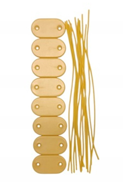 Upevňovací prvky z PVC pro balkonové nebo plotové zástěny béžová 8 kusů Mybesthome