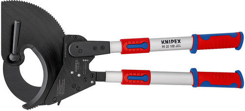 Knipex 95 32 100 Kleště na kabely(princip rohatky se západkou) s teleskopickými rukoje. 680m
