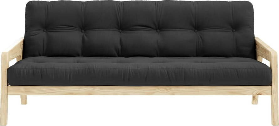 Černá/šedá rozkládací pohovka 204 cm Grab - Karup Design