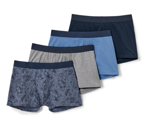 Tchibo - Boxerky - pro muže - vel. S/4 - barva: modrá/paisley