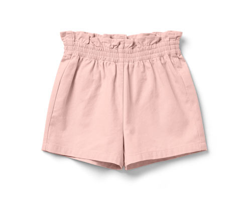 Tchibo - Dětské šortky ve stylu paperbag - pro dívky - vel. 86/92 - barva: růžová