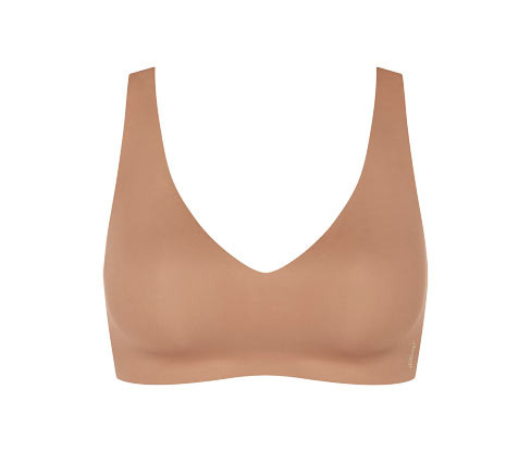 Měkká podprsenka sloggi Zero Feel 2.0 Soft Bra - pro ženy - vel. S - barva: hnědá