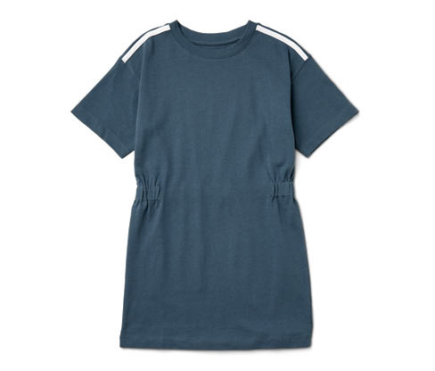 Tchibo - Dětské šaty z pevného žerzeje - pro dívky - vel. 122/128 - barva: modrá