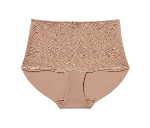 Tchibo - Kalhotky s vysokým pasem »light-shaping« - pro ženy - vel. S 36/38 - barva: béžová