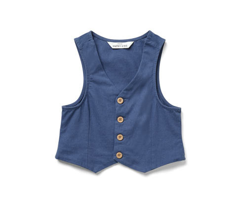 Tchibo - Dětská vesta - pro kluky - vel. 98/104 - barva: modrá