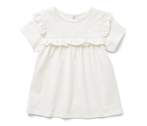 Tchibo - Dětské tričko - pro dívky - vel. 86/92 - barva: bílá