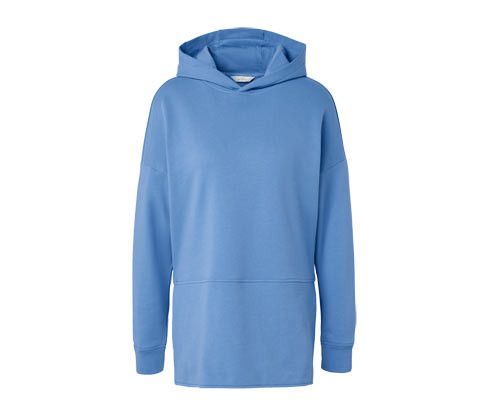 Tchibo - Dlouhá mikina s kapucí - pro ženy - vel. S 36/38 - barva: modrá