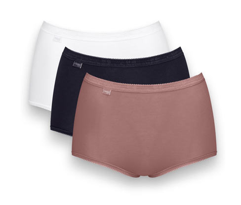 Maxi kalhotky sloggi Basic+ Maxi C3P - pro ženy - vel. 38 - barva: vícebarevná