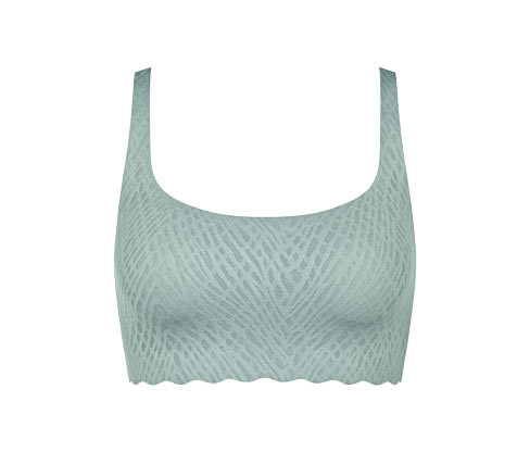 Top sloggi Zero Feel Bliss Top - pro ženy - vel. S - barva: modrá/žakár