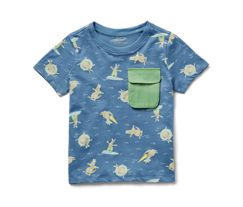 Tchibo - Dětské tričko - pro ženy - vel. 86/92 - barva: modrá