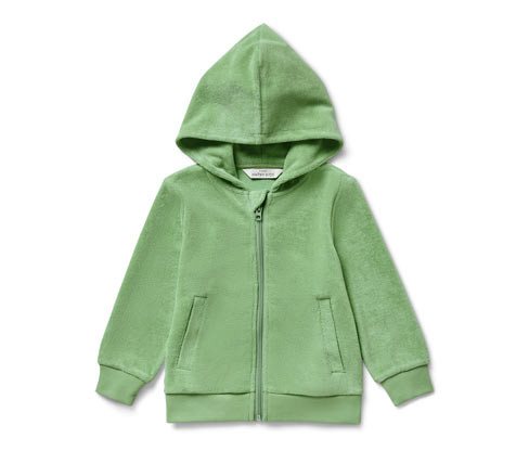 Tchibo - Dětská froté bunda - pro miminko - vel. 74/80 - barva: zelená