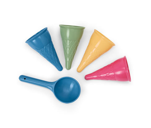 Tchibo - Formičky na písek ve tvaru zmrzliny - barva: modrá