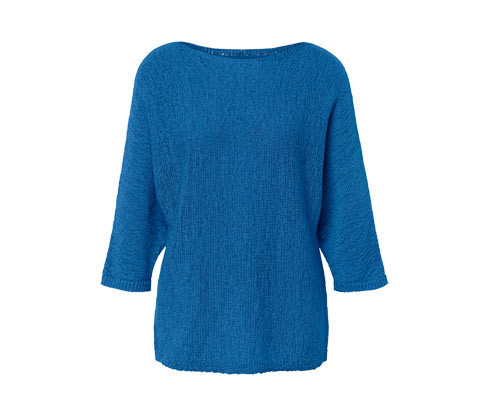 Tchibo - Letní pletený svetr z páskové příze - pro ženy - vel. S 36/38 - barva: modrá