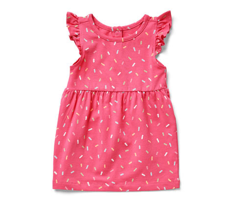 Tchibo - Dívčí žerzejové šaty - pro miminko - vel. 50/56 - barva: růžová