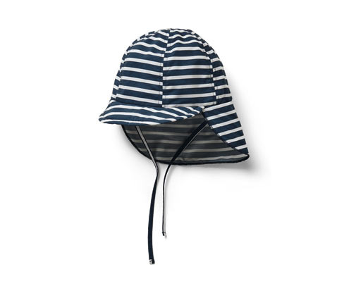 Tchibo - Dětská čepice s UV ochranným faktorem 80 - pro ženy - vel. 49-52 cm - barva: modrá/s proužky