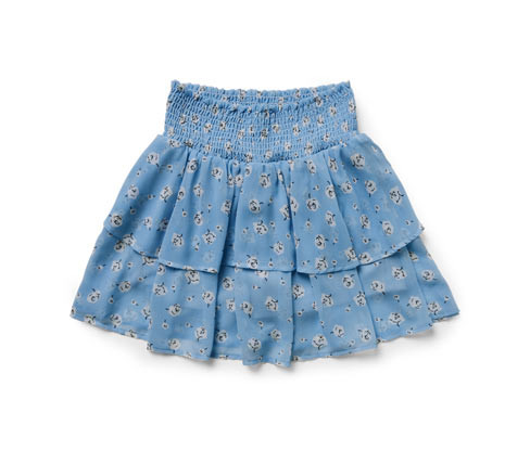 Tchibo - Dívčí stupňovitá sukně - pro dívky - vel. 122/128 - barva: zelená