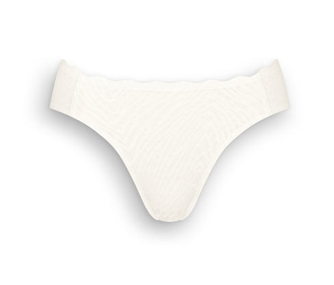 Vysoce vykrojené kalhotky sloggi Zero Feel Bliss High leg - pro ženy - vel. S - barva: bílá/žakár