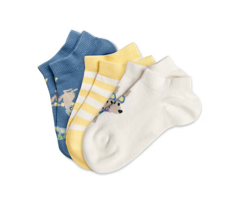 Tchibo - Krátké dětské ponožky - pro muže - vel. 23-26 - barva: modrá