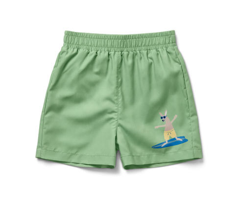 Tchibo - Dětské koupací šortky - pro kluky - vel. 86/92 - barva: zelená