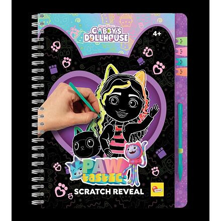 Lisciani Gabby's Dollshouse Škrabací obrázky - tlapkové