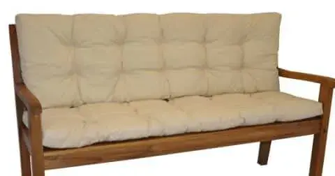 Axin Trading Polstr na zahradní lavičku 150 cm - světle béžový melír