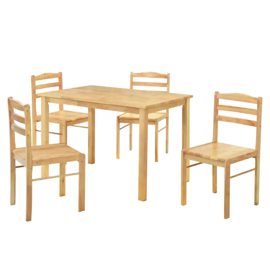 Tempo Kondela Jídelní set LOAK 1+4, přírodní