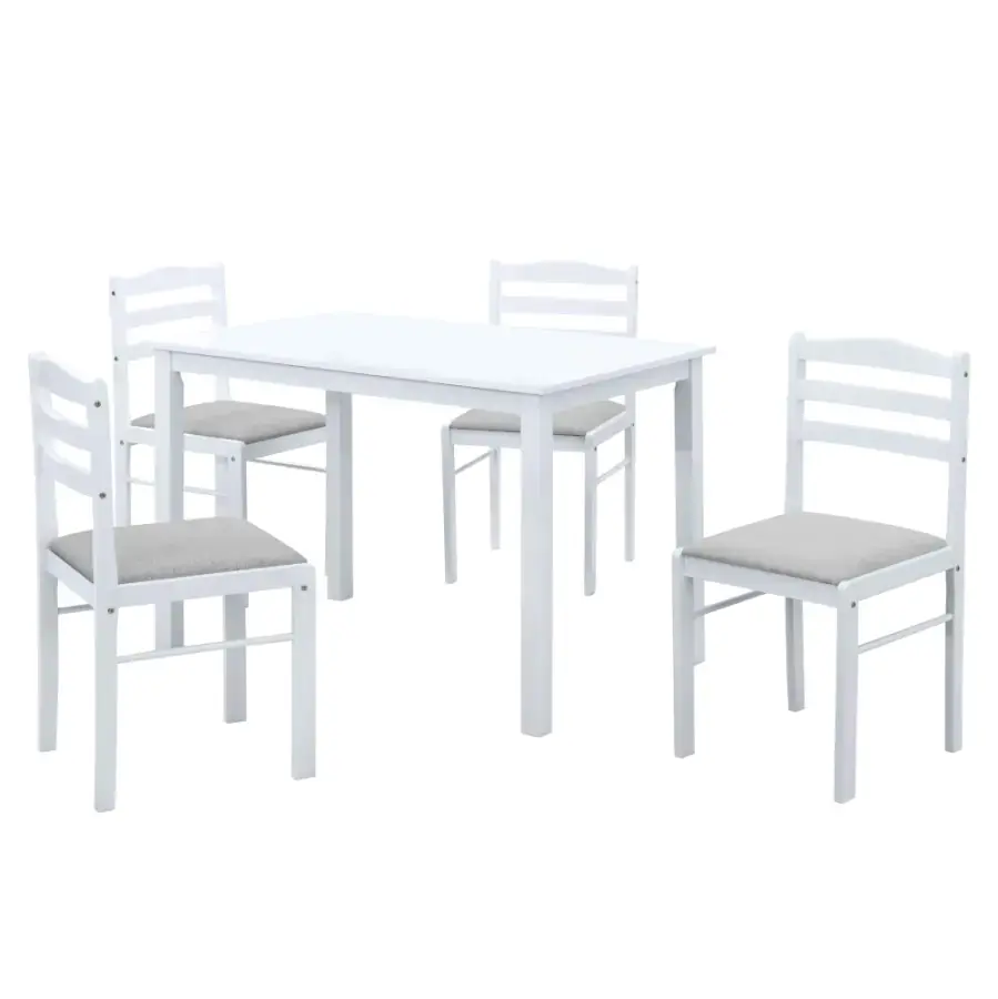 Tempo Kondela Jídelní set SOMIN 1+4, bílá