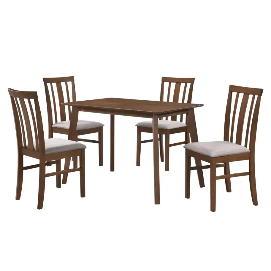 Tempo Kondela Jídelní set ROIS 1+4, ořech/béžová