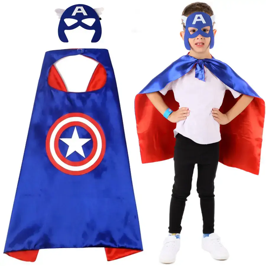 FunCo Dětský karnevalový převlek - Kapitán Amerika 2v1 OPBH1900