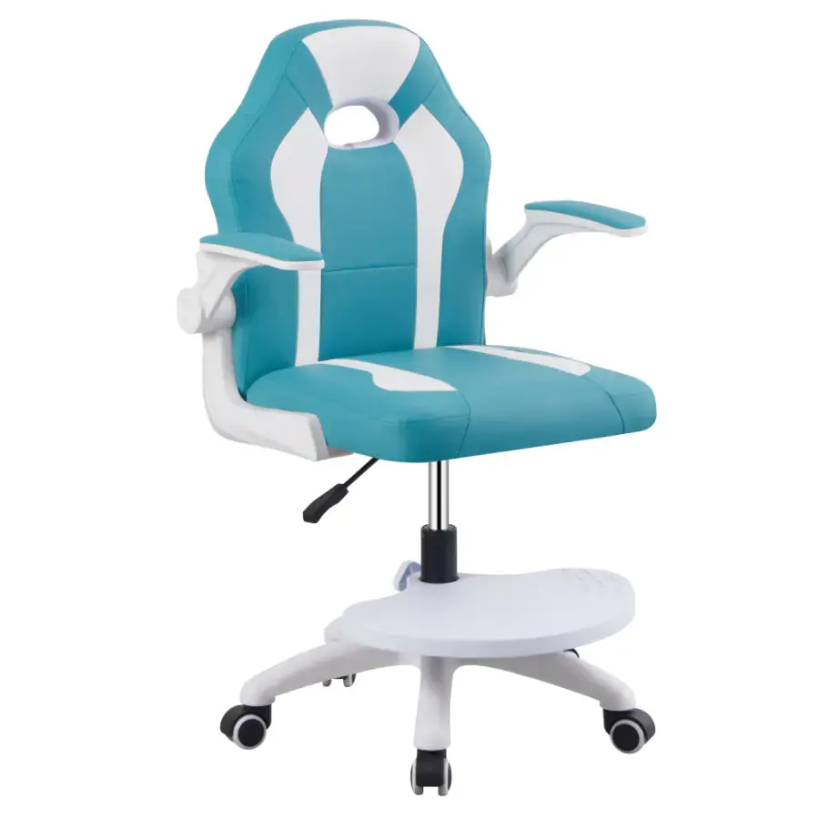 Tempo Kondela Otočná židle RAMIL NEW, modrá/bílá