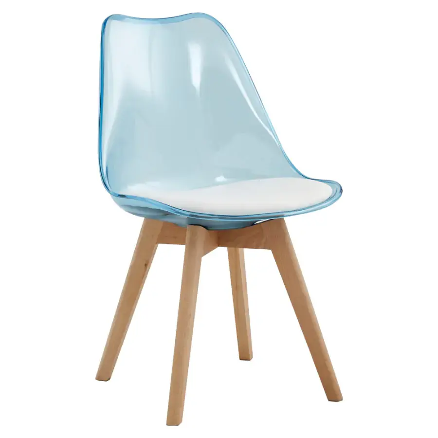 Tempo Kondela Jídelní židle BALI 2 NEW, transparentní modrá