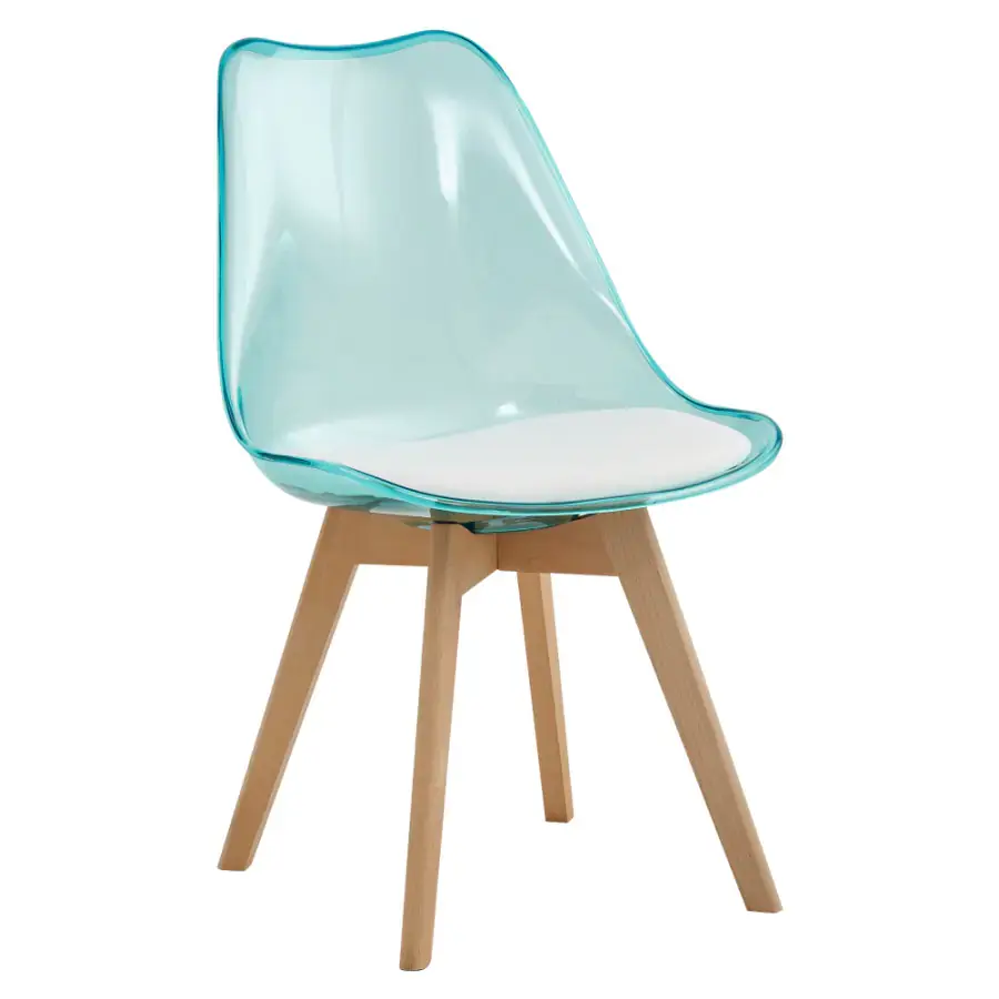 Tempo Kondela Jídelní židle BALI 2 NEW, transparentní zelená