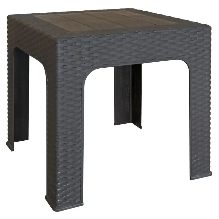 Tempo Kondela Zahradní odkládací stolek ZAMA, hnědá