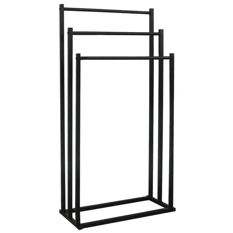 Tempo Kondela Stojan na ručníky POLDO, černá