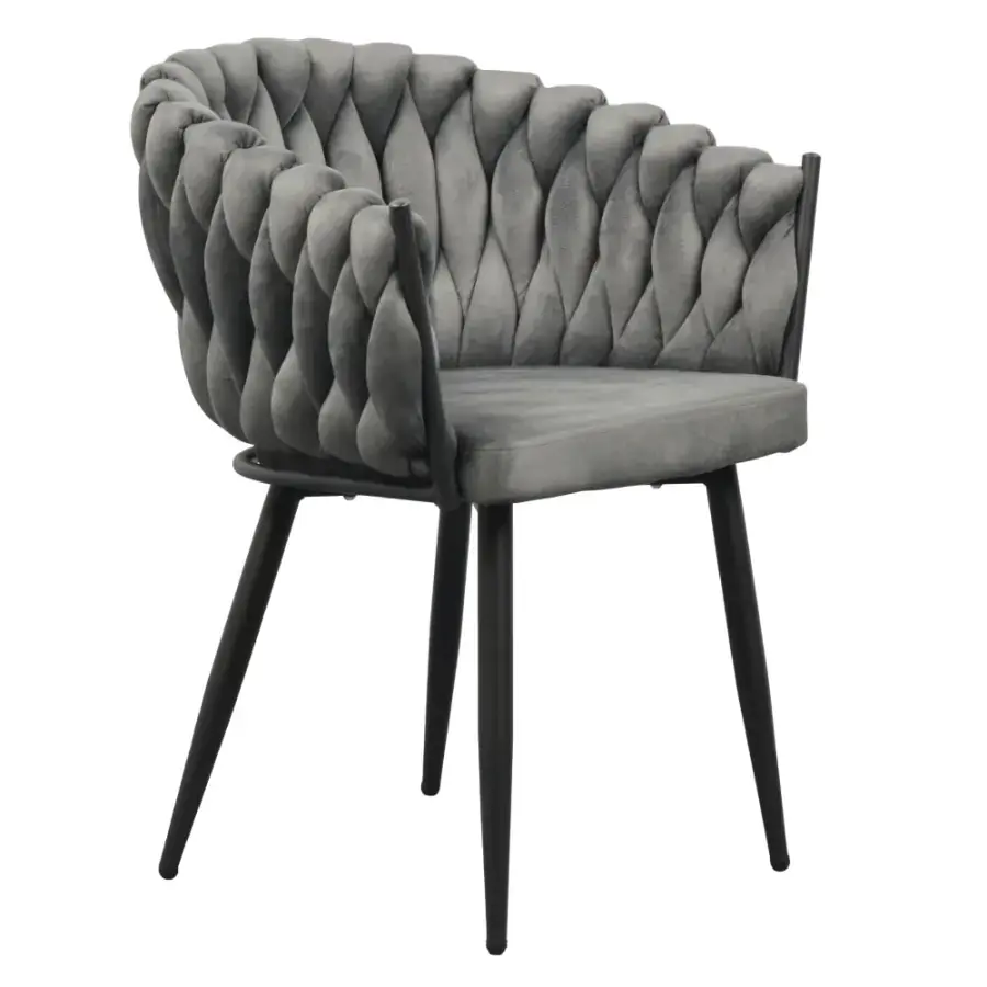 Tempo Kondela Jídelní křeslo BLER, tmavě šedá