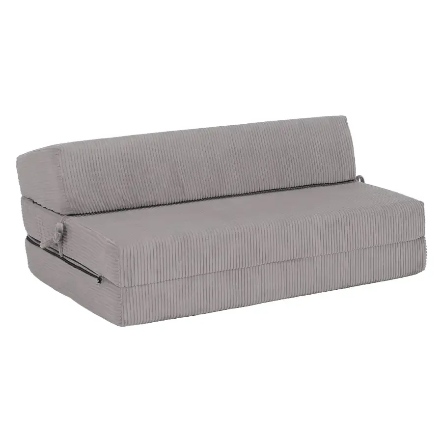 Tempo Kondela Skládací matrace/křeslo VEDIS 2v1, šedá