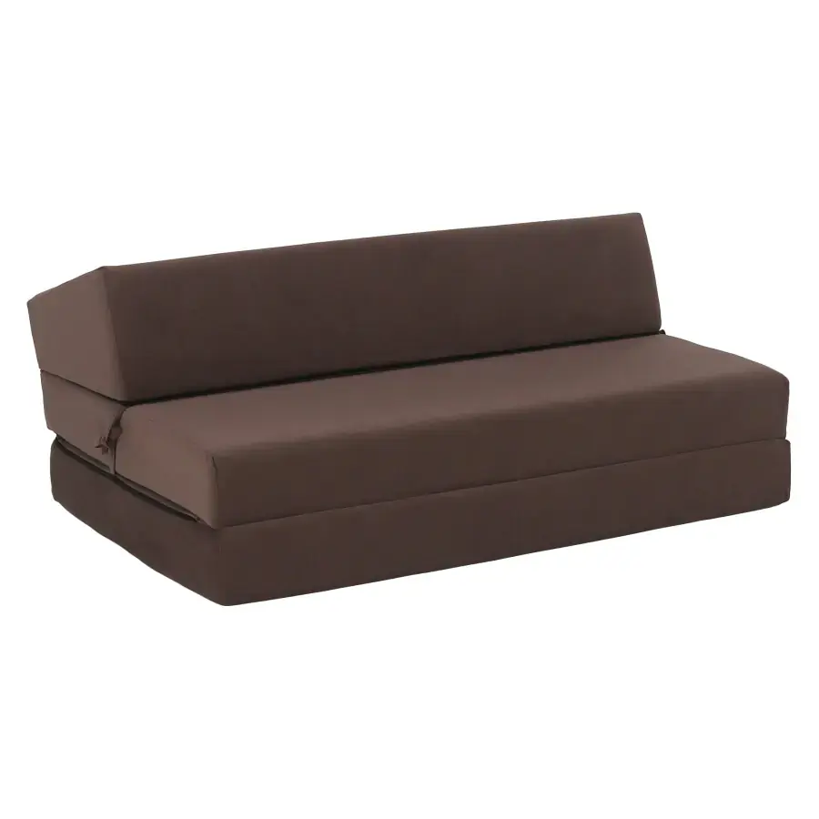 Tempo Kondela Skládací matrace/křeslo VEDIS 2v1, hnědá Taupe