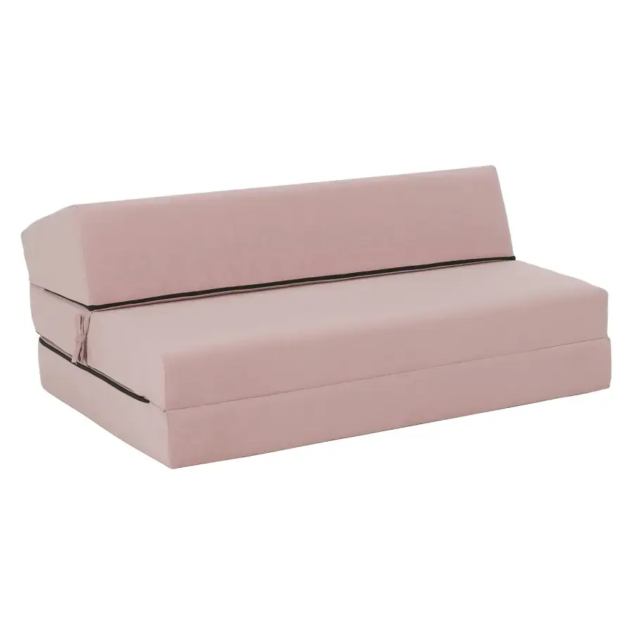 Tempo Kondela Skládací matrace/křeslo VEDIS 2v1, růžová