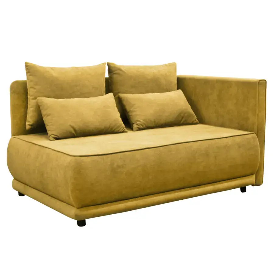 Tempo Kondela Rozkládací pohovka LIAMI, PRAVÁ, hořčicová