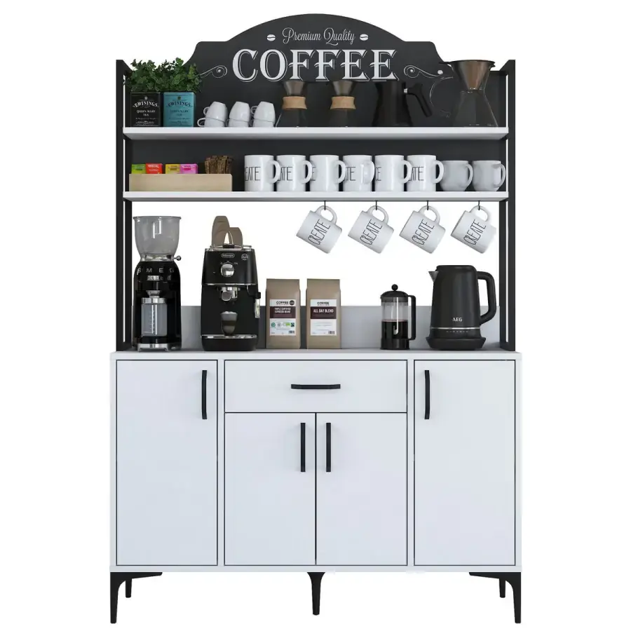 Casarredo Multifunkční kuchyňská skříňka NEVIS, bílá