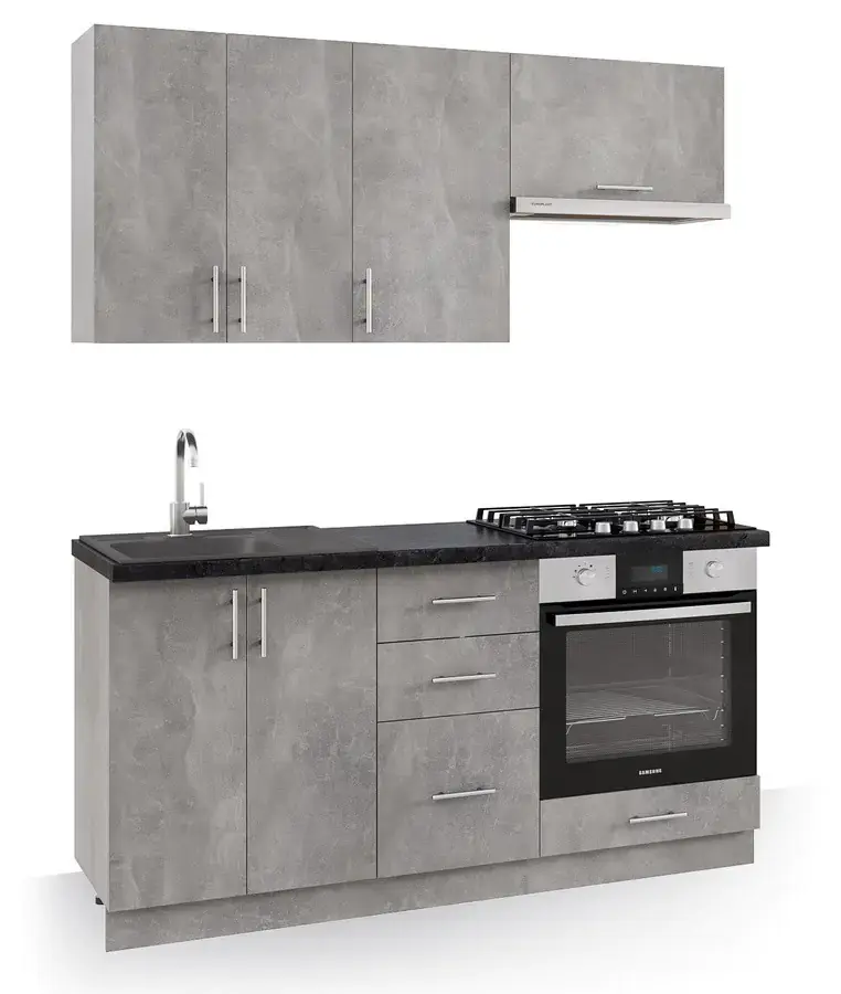 Casarredo Kuchyně FELIPE A 160 beton/beton