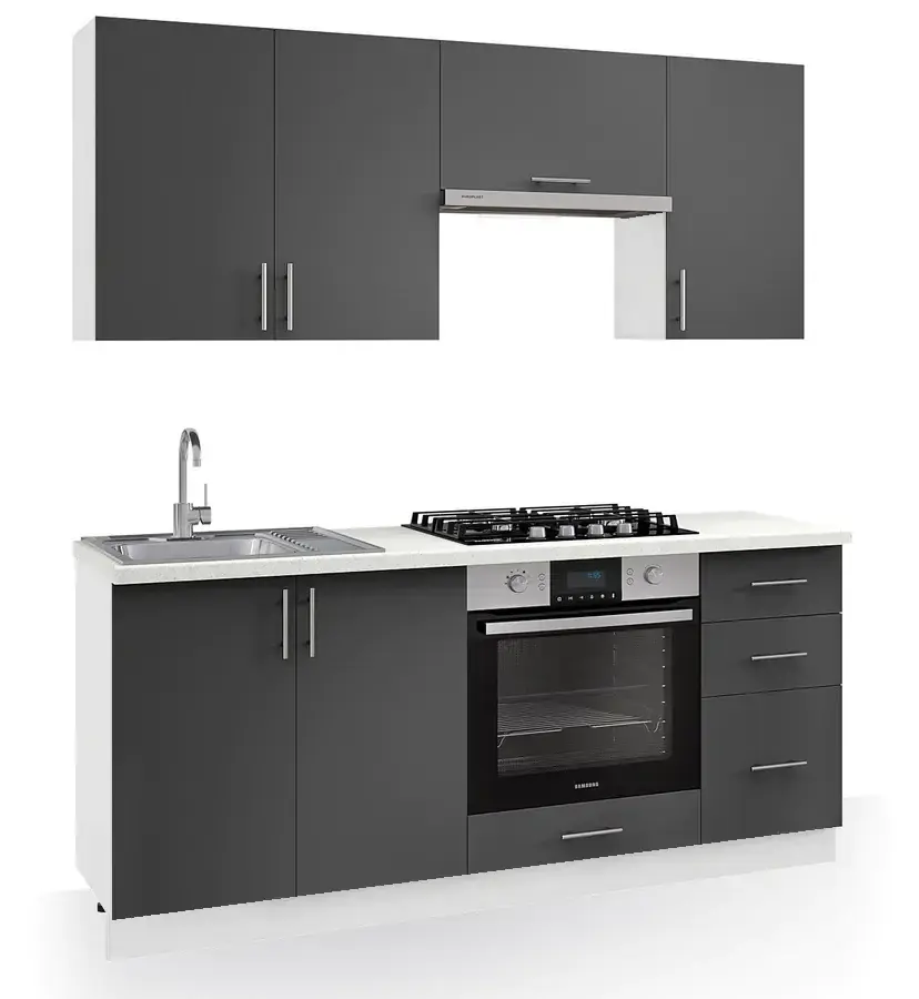 Casarredo Kuchyně FELIPE A 180 bílá/antracit