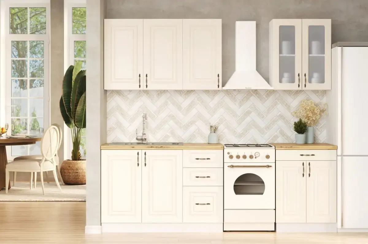 Casarredo Kuchyně LINCOLN 180 vanilka/bílá