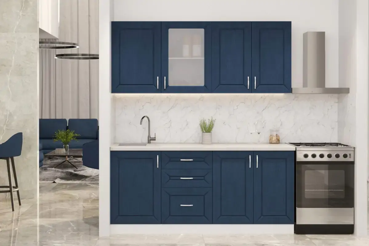 Casarredo Kuchyně BARDIS 180 safírová/bílá