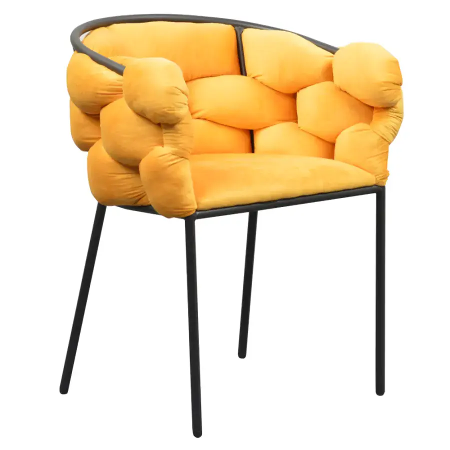 Tempo Kondela Jídelní křeslo DOROTA, žlutá