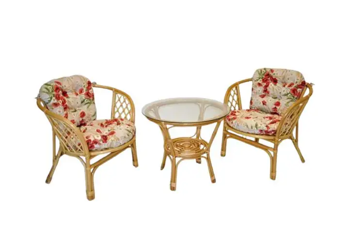 Axin Trading Ratanová sedací souprava Bahama malá, vlčí máky