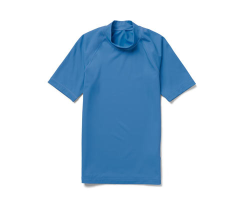 Tchibo - Dětské triko s UV ochranným faktorem 80 - pro ženy - vel. 122/128 - barva: modrá/s potiskem