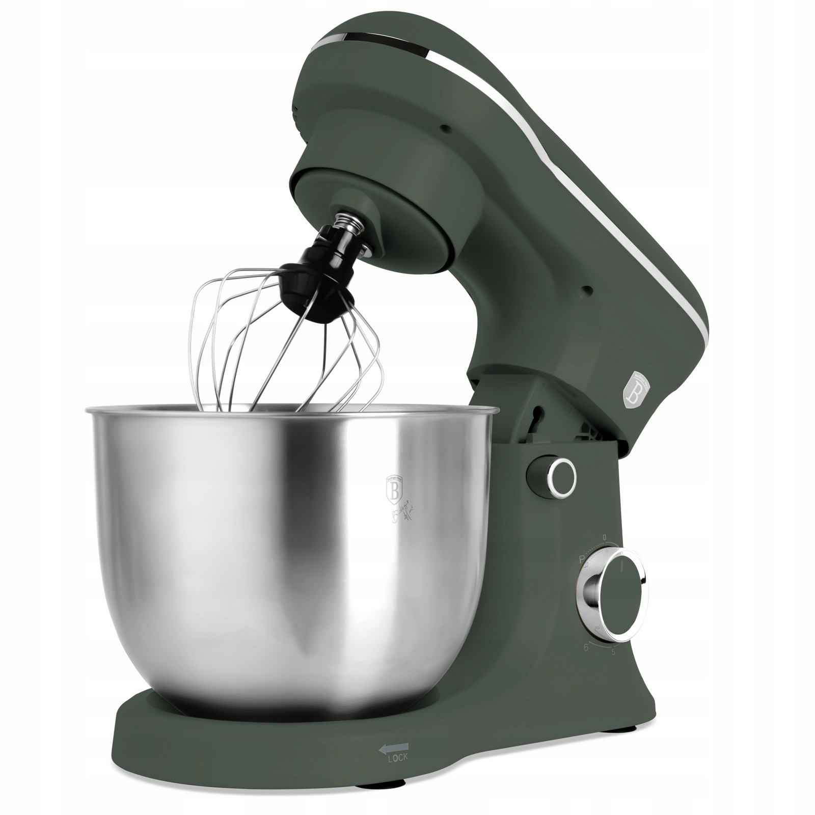 Kuchyňský robot BerlingerHaus BH-9768 1500 W Matte Green, mísa 5 l