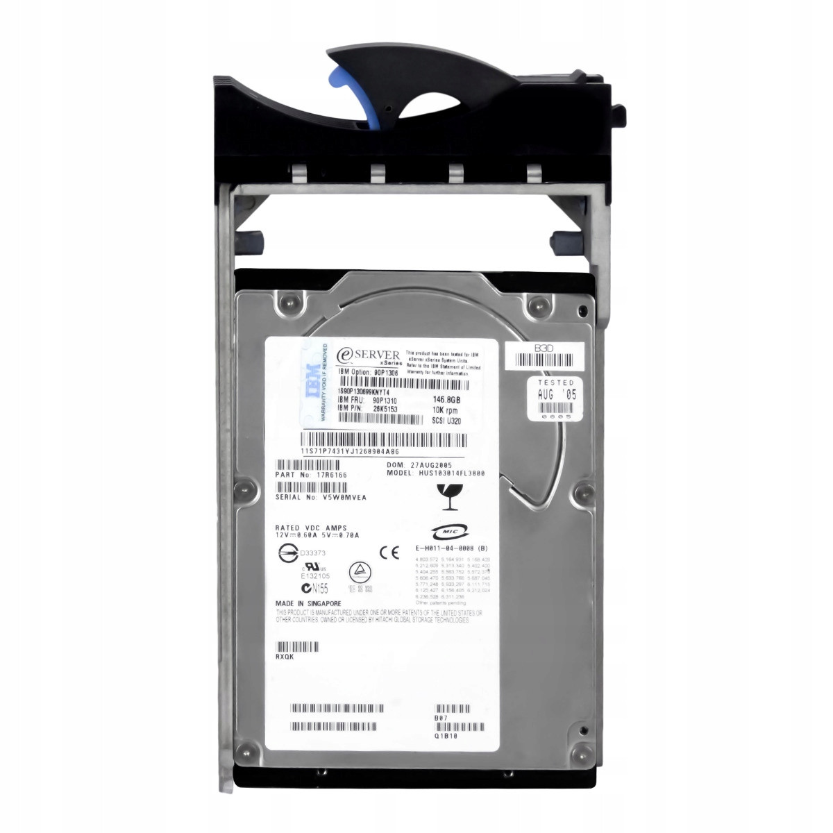 Ibm 90P1310 26K5153 146GB 10K Scsi U320 3,5'' HUS103014FL3800