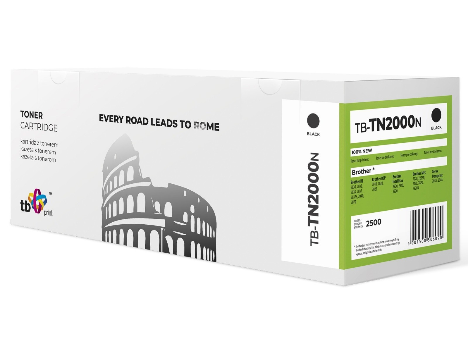 2 x Toner pro Brother TN2000 Tb Print TB-TN2000N černý